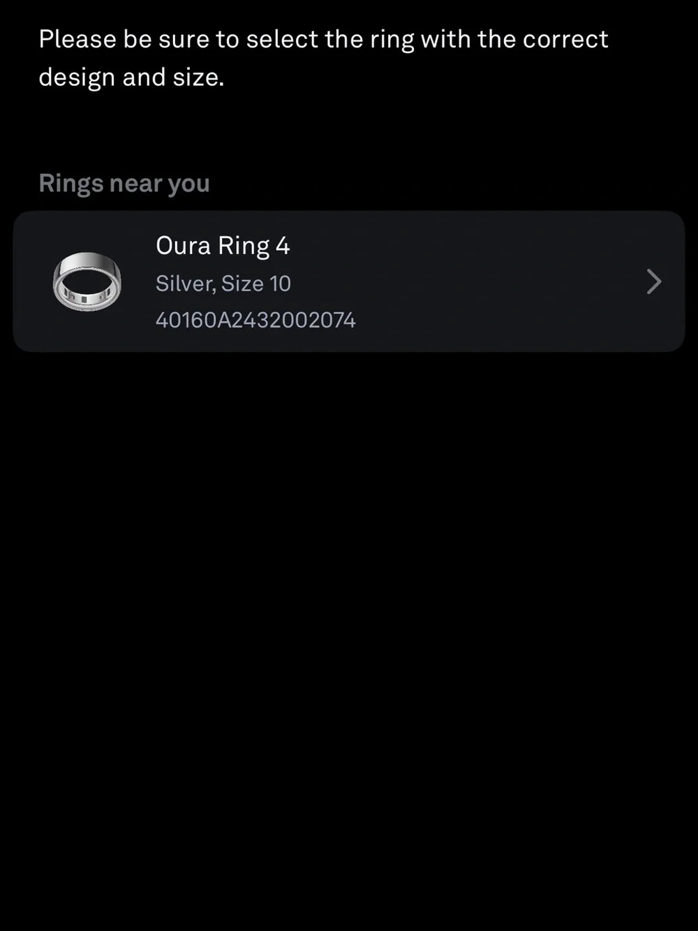 Oura Ring 4 Size 10 (Silver)